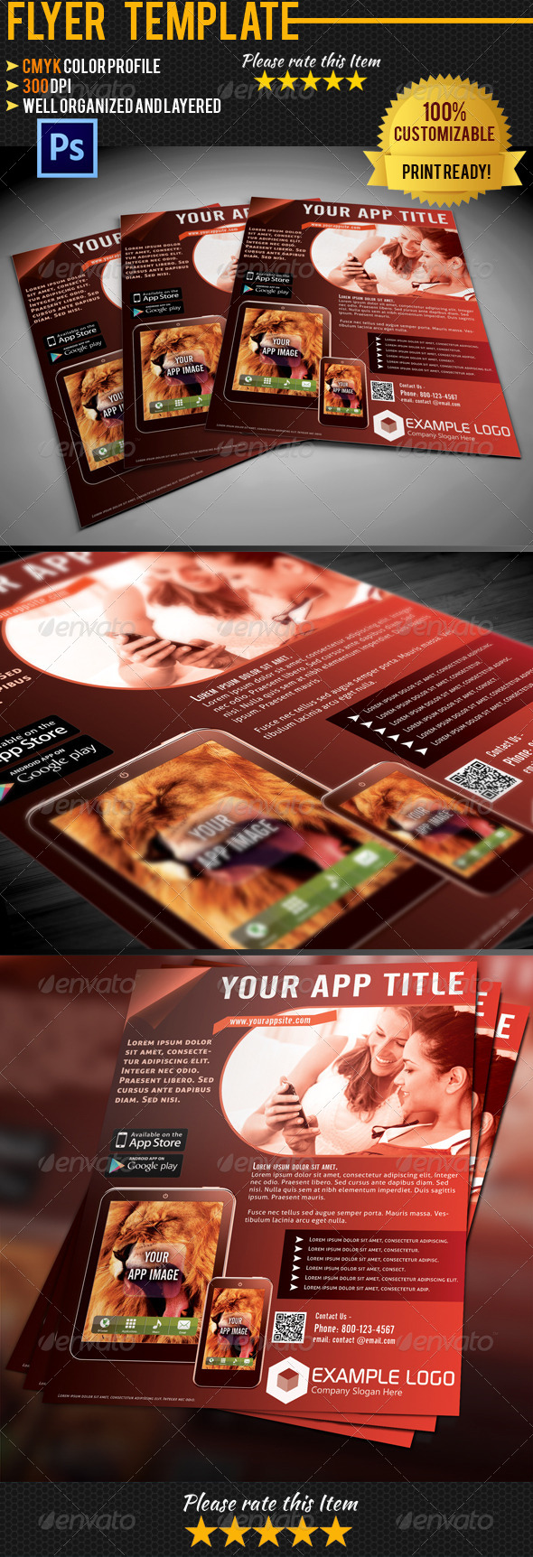 Mobile App Flyer 01 - Commerce Flyers
