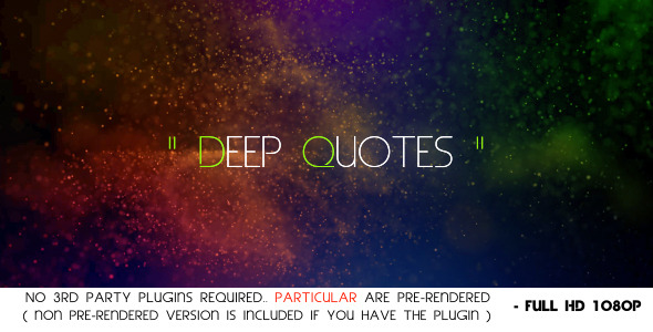 Deep Quotes - VideoHive 4374059