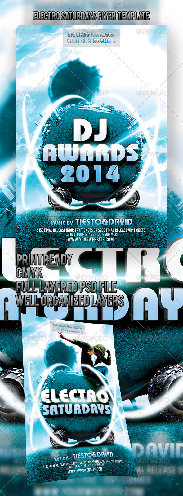 Electro Saturdays Flyer Template - Events Flyers