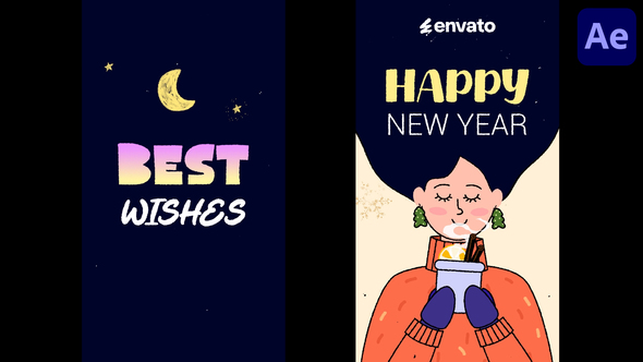 Christmas Mood Logo Stories for After Effects Logo Stings template preview