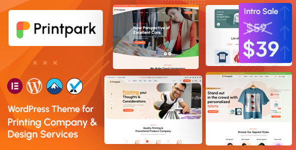 PrintPark - Printing Company & Design Services WordPress Theme