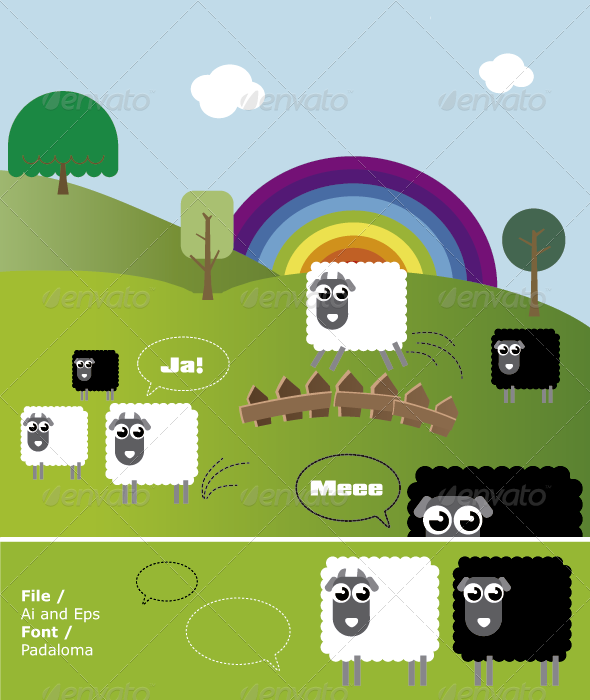 Mee Sheep - Animals Characters
