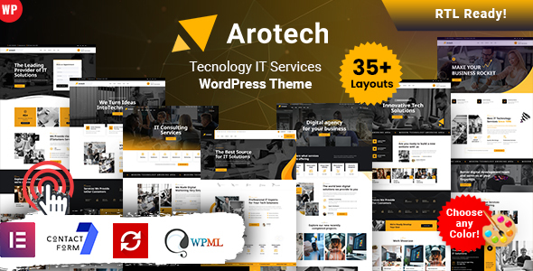 Arotech - Technology IT Services WordPress Theme