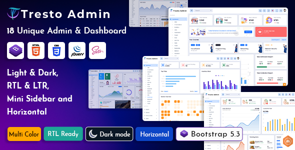 Tresto - Bootstrap Admin Dashboard Template