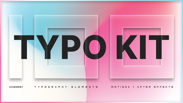 Typo Kit | After Effects Titles template preview