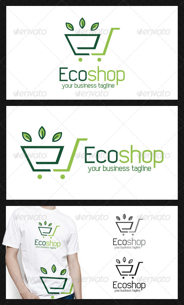 Eco Shopping Logo Template - Nature Logo Templates