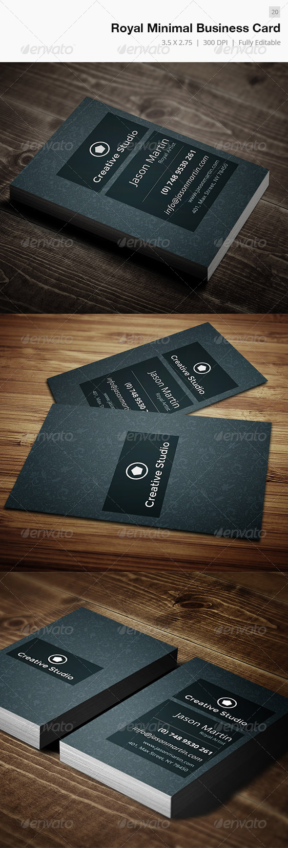 Royal Minimal Business Card - 20 - Creative Business Cards