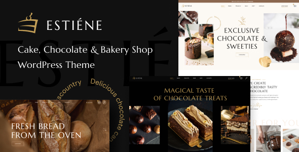 Estiene – Sweets & Bakery WordPress Theme Nulled