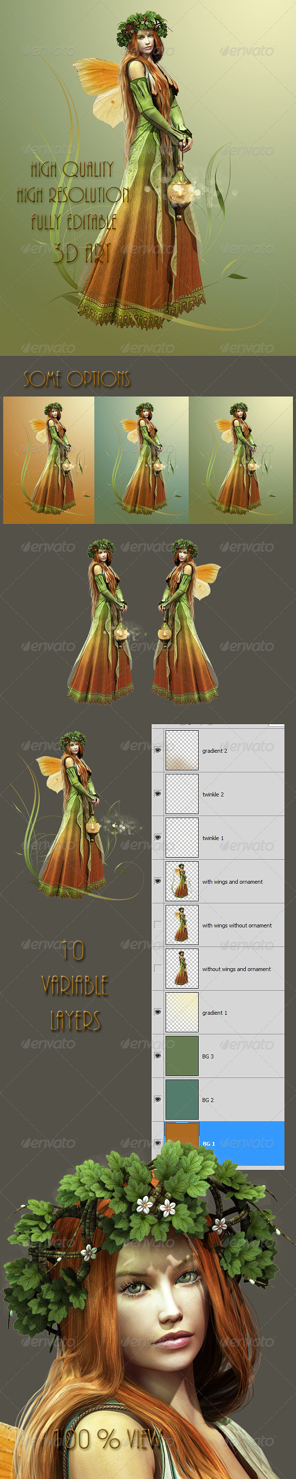 Deep Forest Elf - Illustrations Graphics