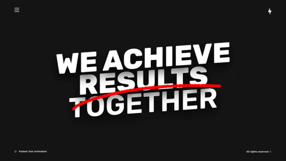 Fastest Text Animation  AE Titles template preview