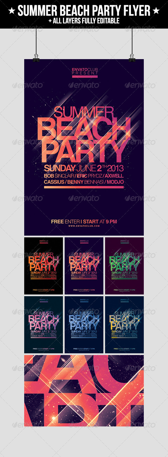 Summer Beach Party Flyer - Clubs & Parties Events