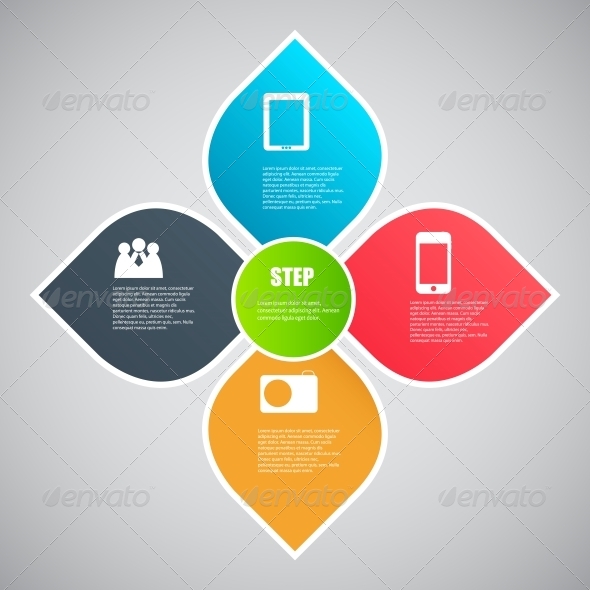 Infographic Template Vector Illustration - Web Technology