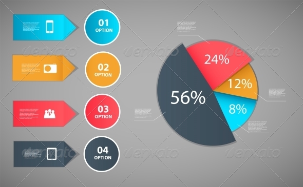 Infographic Template Design Vector Illustration - Web Technology