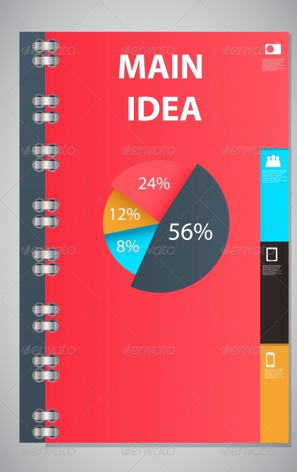 Infographic Template Design Vector Illustration - Web Technology
