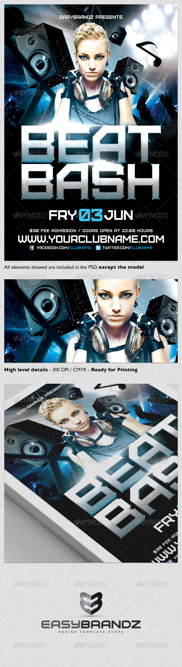 Beat Bash Flyer Template - Events Flyers