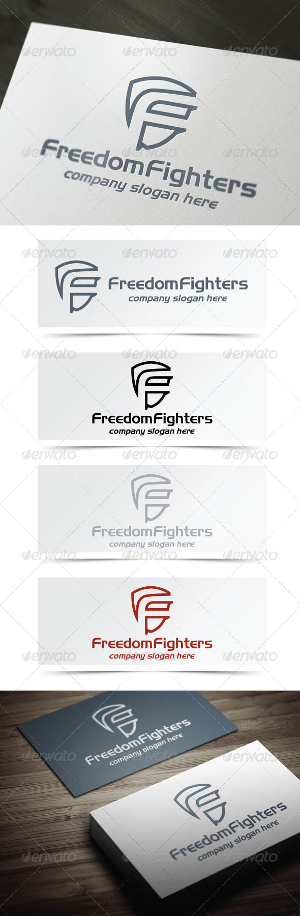 Freedom Fighters - Letters Logo Templates
