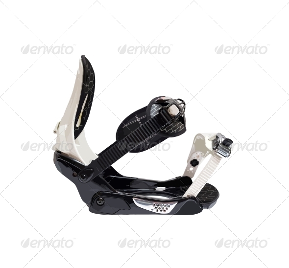 Snowboard Binding Isolated. Vector Illustration. - Sports/Activity Conceptual