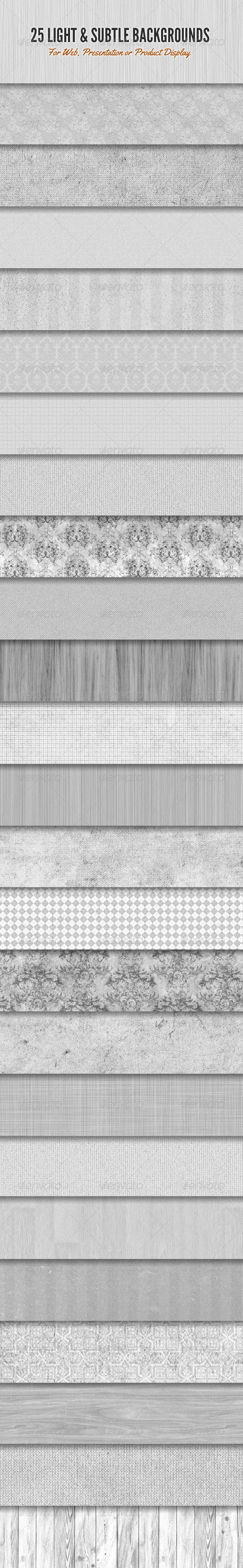 Light and Subtle Background Textures - Miscellaneous Backgrounds