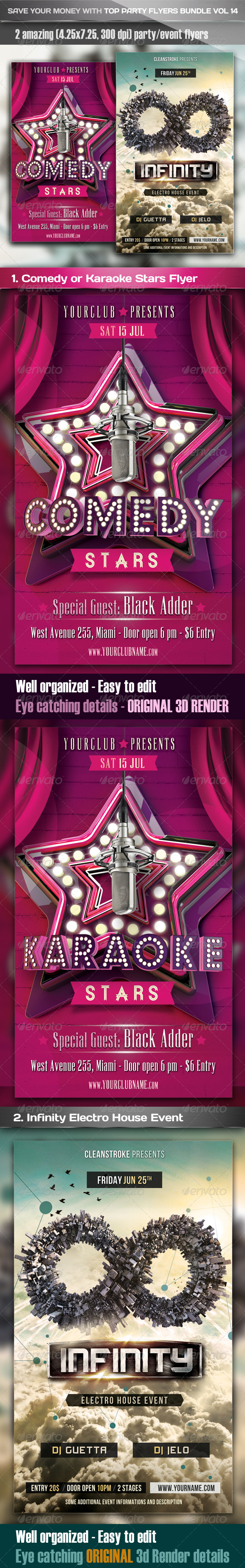 Top Flyer Bundle Vol. 14 - Clubs & Parties Events