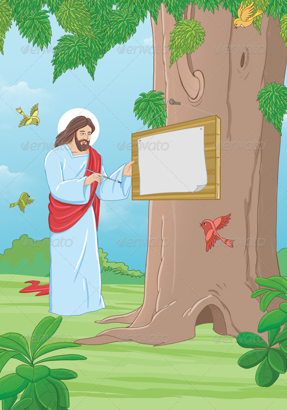 Jesus Scene - Scenes Illustrations