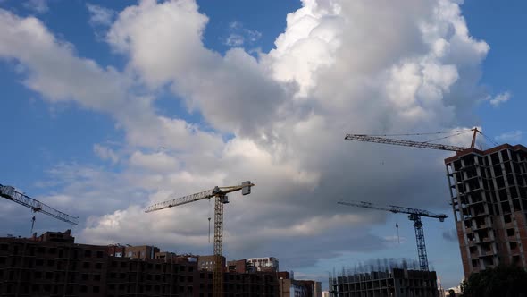 Tower Crane and Clouds