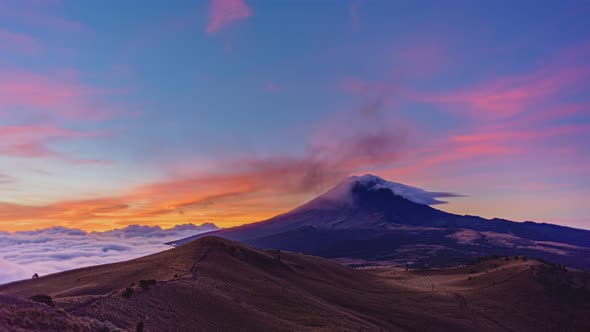 Sunrise in Izta-Popo Park alt