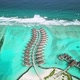 Drone Video of Exotic Turquoise Paradise and Water Villa Bungalows Maldives - VideoHive Item for Sale