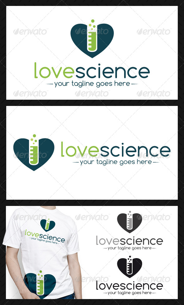 Science Love Logo Template - Objects Logo Templates