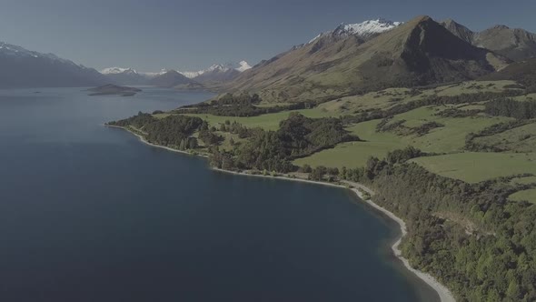 New Zealand landscape from air