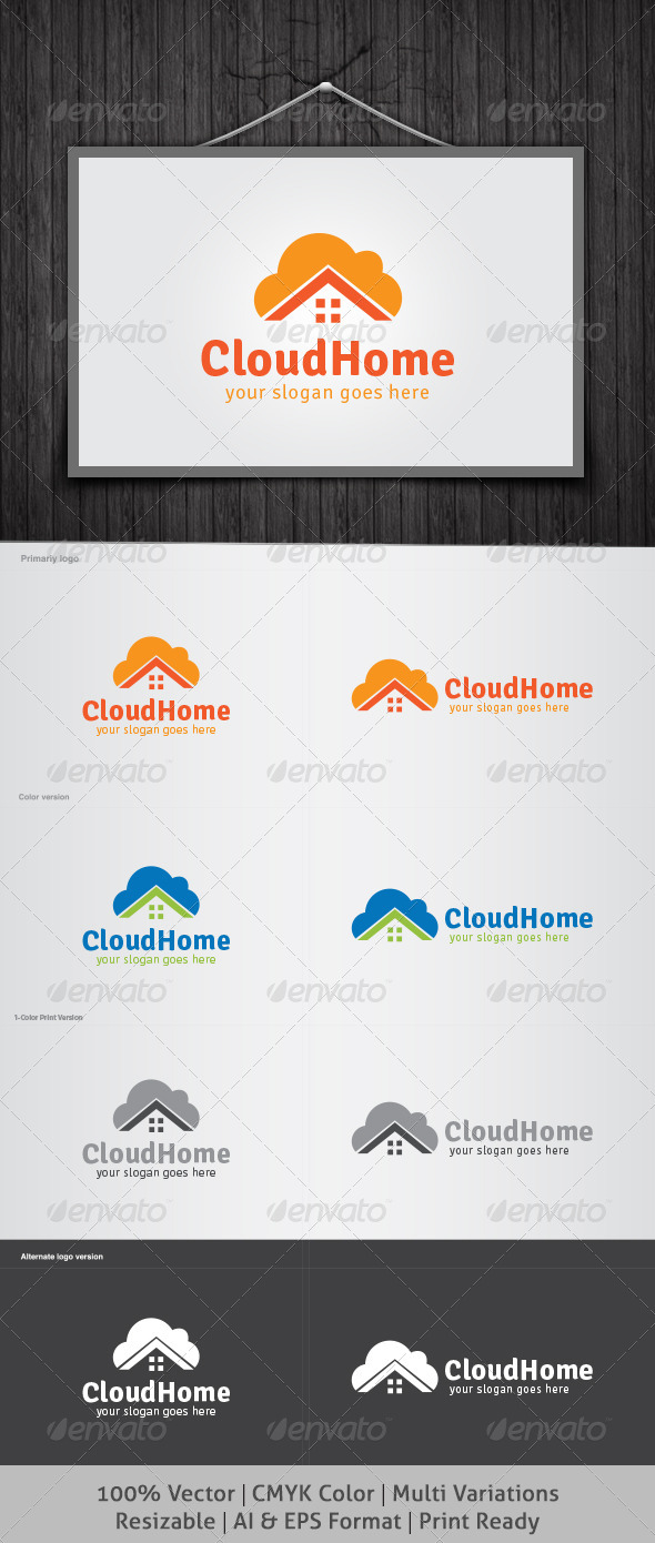 Cloud Home Logo - Objects Logo Templates
