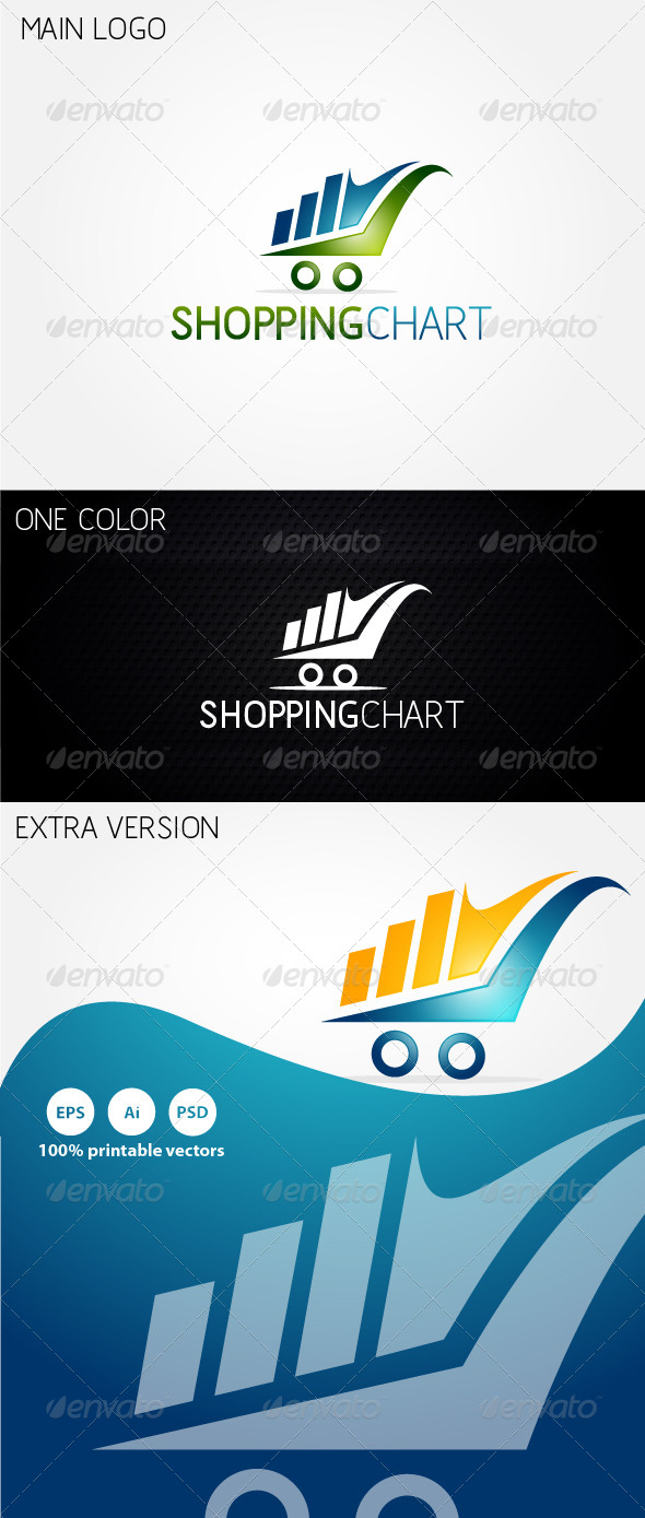 Shopping Chart Logo - Symbols Logo Templates