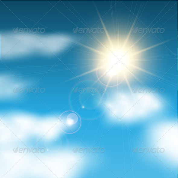 Sunny Blue Sky - Seasons Nature