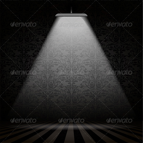 Interior with Spotlight - Backgrounds Decorative