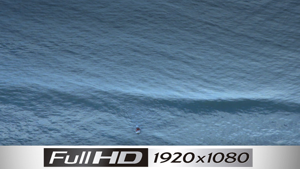 Aerial Footage Of Surfer