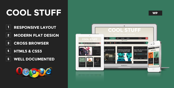 Cool Stuff - WordPress Responsive Blog/Magazine - Blog / Magazine WordPress