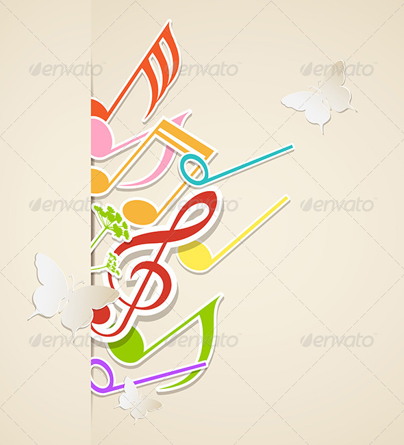 Background with Paper Notes - Abstract Conceptual