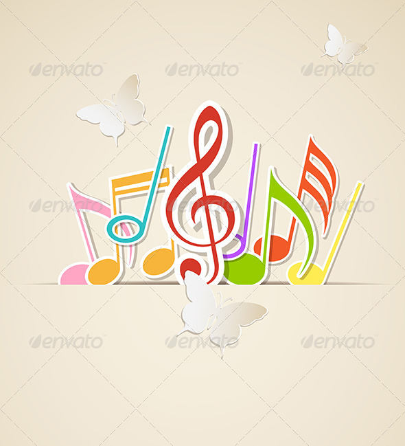 Paper Notes and Butterflies - Miscellaneous Vectors