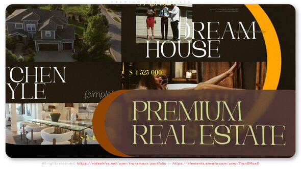 Premium Real Estate Video Displays template preview
