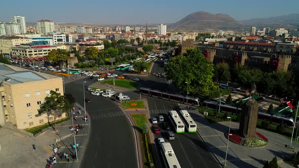 Tram In Crowded City alt