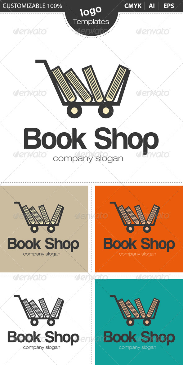 Book Shop Logo - Objects Logo Templates