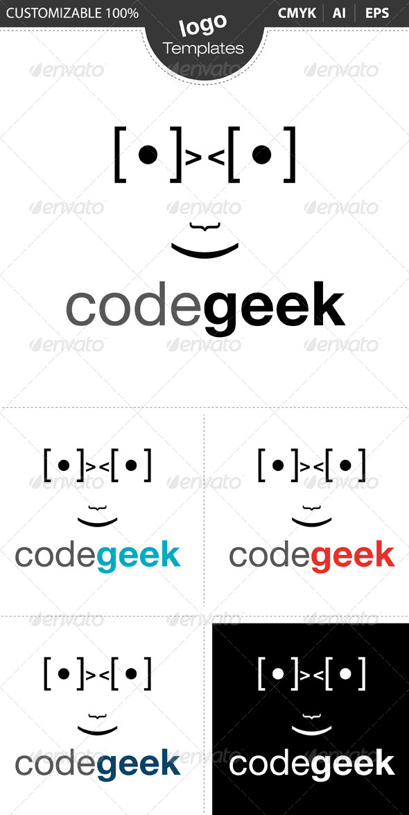 Code Geek Logo - Humans Logo Templates