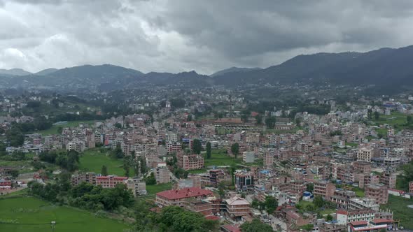 Aerial View Bhaktapur Nepal alt