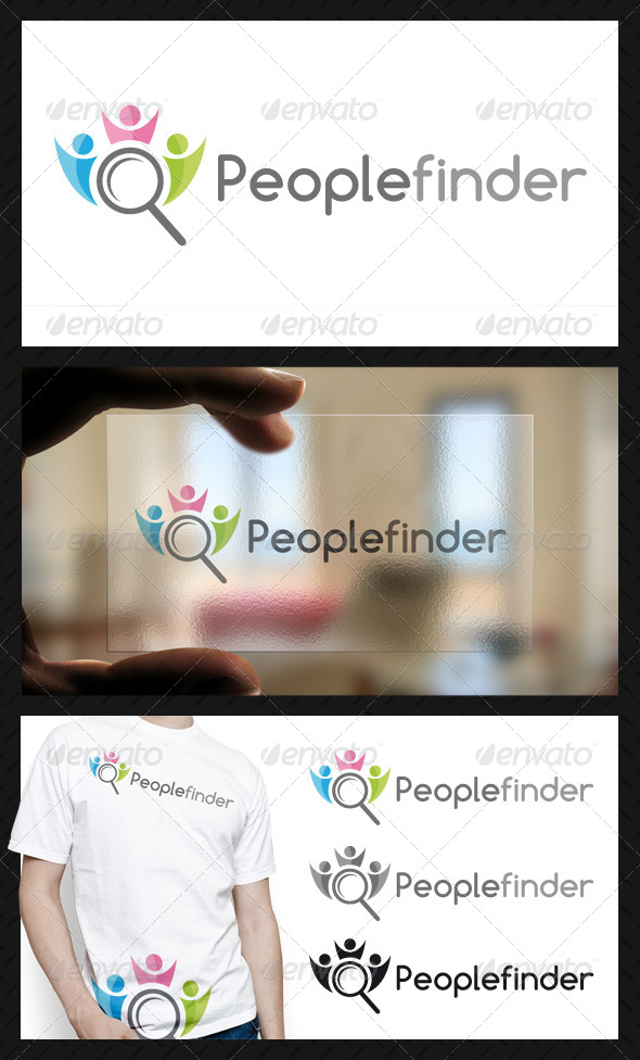 People Finder Logo Template - Humans Logo Templates