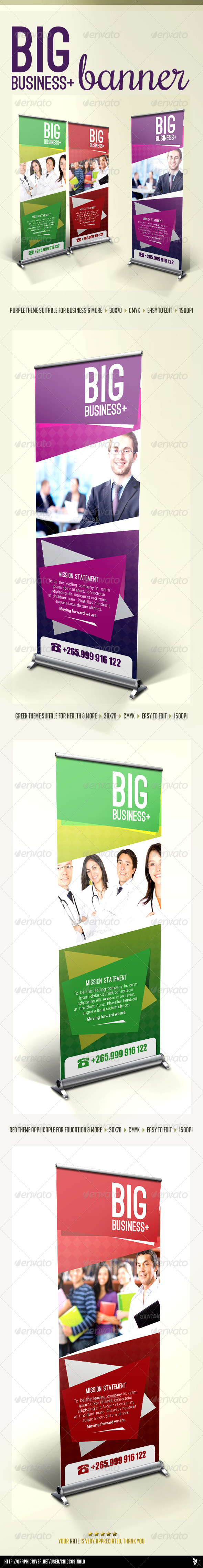 Big Business Banner Template - Signage Print Templates