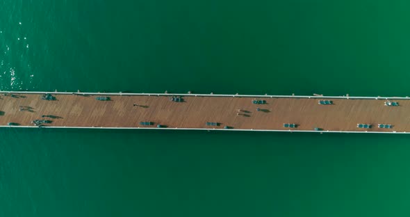 Pier. Los Angeles. Aeria  alt