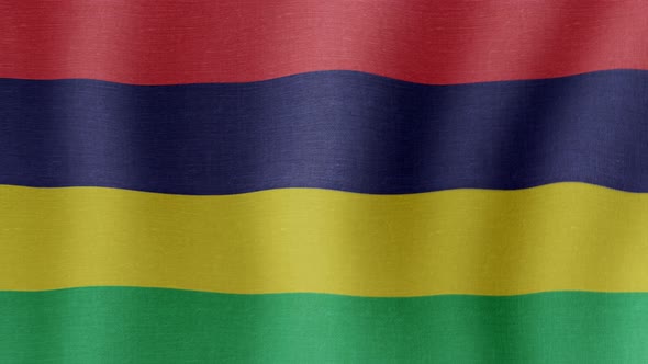 The National Flag of Mauritius