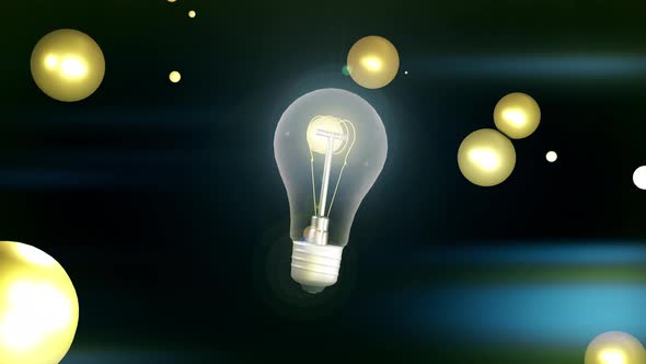 Light Bulb Symbol Of Vibrant Imagination In Illuminated Digital Background alt