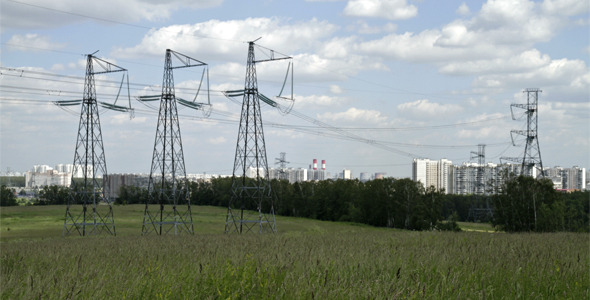 High Voltage Power Pylons