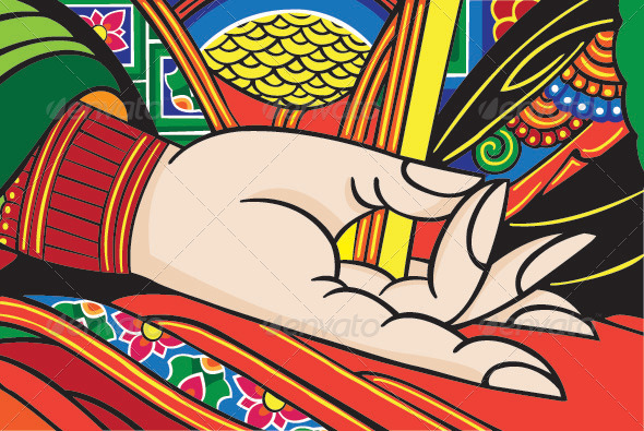 The Hand of Buddha - Religion Conceptual