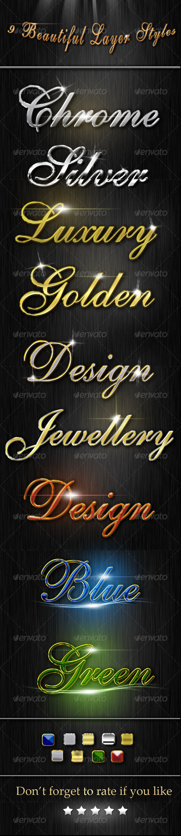 Beautiful Layer Styles - Text Effects Actions